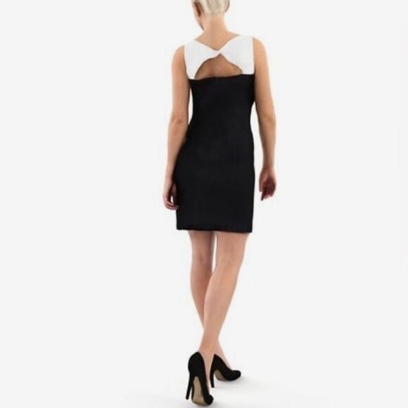 H&M black and white cutout sheath dress size 10 - Picture 3 of 10